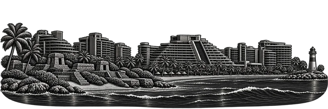 Cancún city skyline