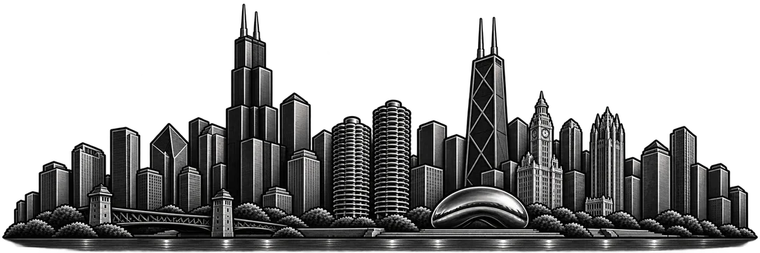 Chicago city skyline