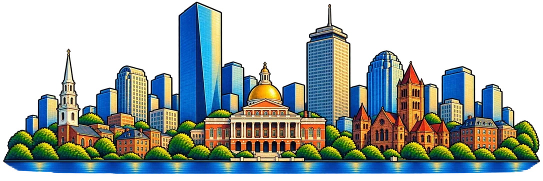Boston city skyline