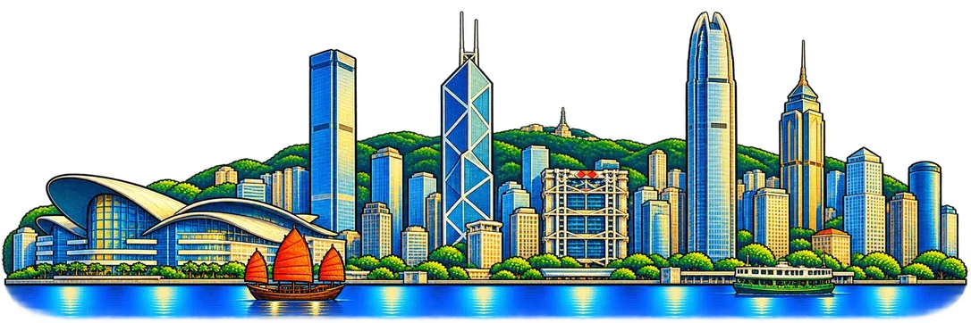 Hong Kong city skyline