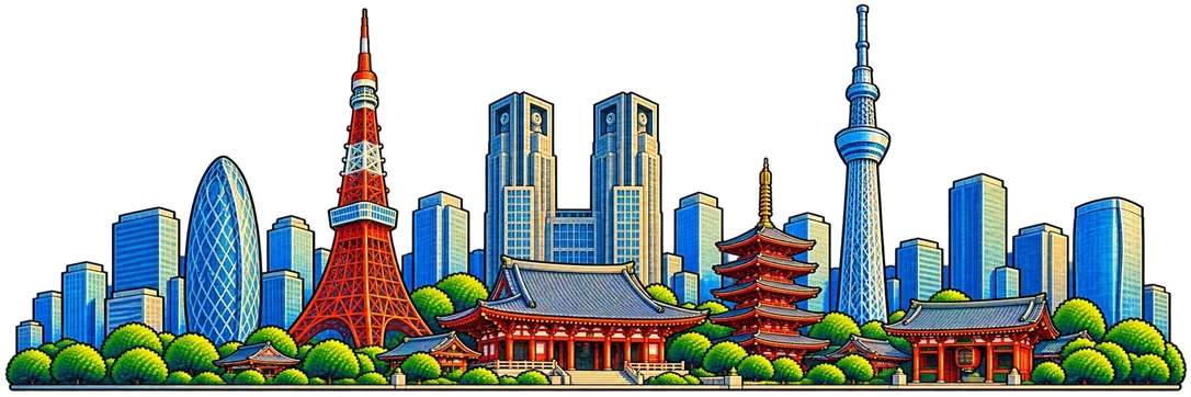 Tokyo city skyline