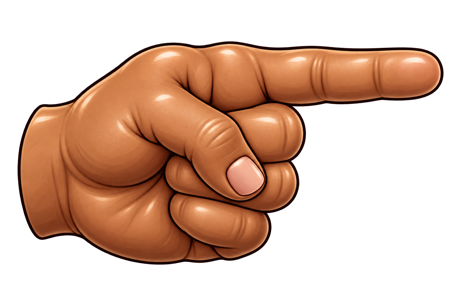 Pointing Brown