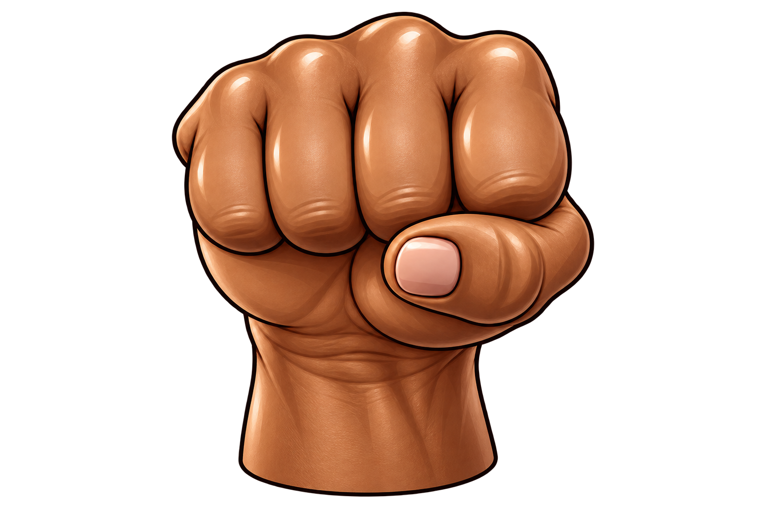 Raised Fist Brown