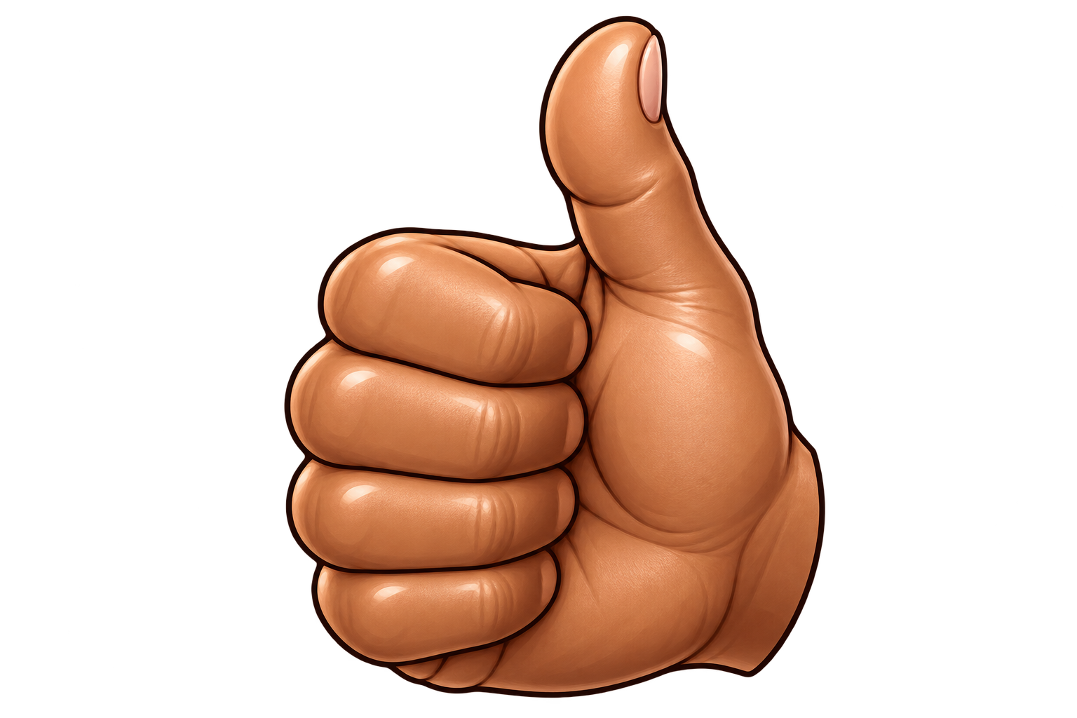 Thumbs Up Brown