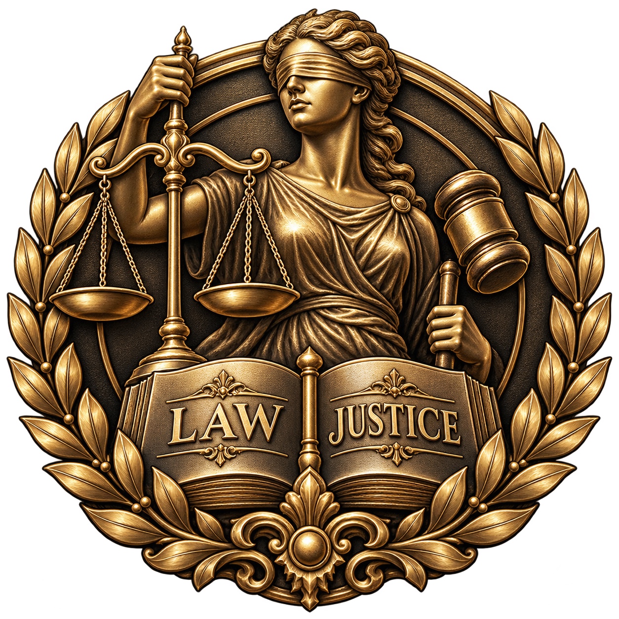 Gold Justice Emblem