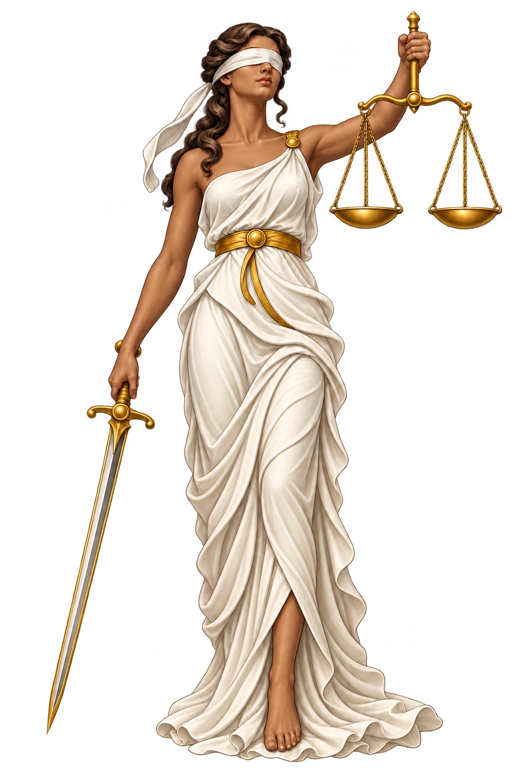Lady Justice — Dark Hair